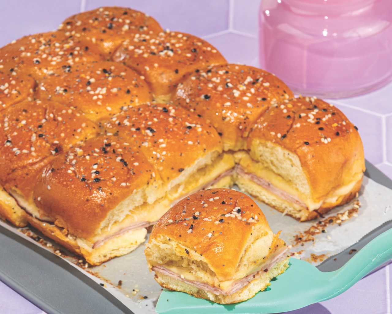This recipe for sweet Hawaiian roll sliders was made popular on TikTok, and cookbook author Palestrina McCaffrey riffs on it in her latest book, "Unofficial TikTok Cookbook: Volume 2" (Adams Media, $20). (Courtesy of Harper Point Photography)